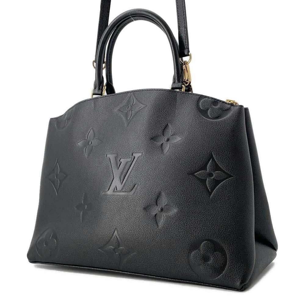 Louis Vuitton Grand Empreinte Monogram Black Shoulder Bag Palais Handbag